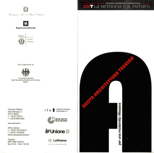 Image for Invito per l'inaugurazione della mostra "Nuova architettura tedesca"