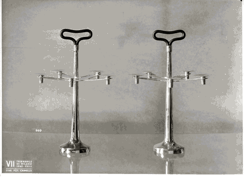 Image for VII Triennale - Mostra dei metalli e dei vetri - Candelieri di Ignazio Gardella