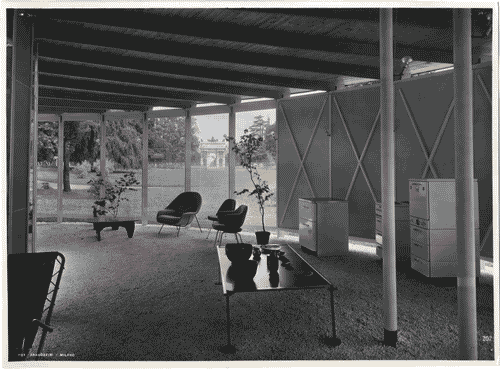 Image for IX Triennale - Sezioni estere - Padiglione USA nel parco Sempione - Gruppo B.B.P.R. - Prima mostra temporanea: Mostra di oggetti per la casa (o Mostra Oggetti d'uso)