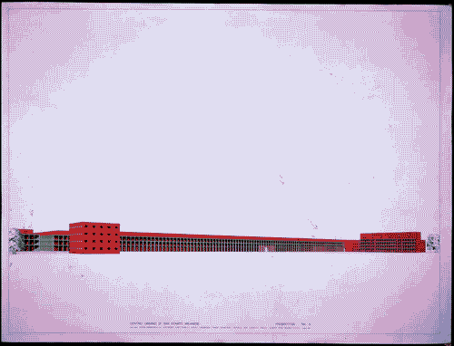 Image for XIX Triennale - Le partecipazioni internazionali - Padiglione Italia - Prospettiva del progetto del centro urbano di San Donato Milanese di Antonio Monestiroli