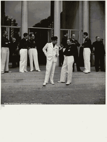 Image for VI Triennale - Visite di autorità e gerarchi - Giulio Barella - Renato Camous - Marcello Torsiello - Giuseppe Pagano Pogatsching - Carlo Alberto Felice - Filadelfo Scaglione