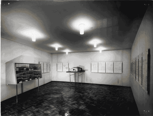 Image for XII Triennale - Sezione dell'Austria - Plastici e grafici della scuola ad atrio centrale