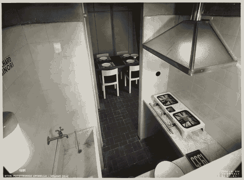 Image for VI Triennale - Padiglione nel parco Sempione. Mostra dell'abitazione - Alloggio n. 4: tipo di alloggio di due locali per quattro persone - Cucina