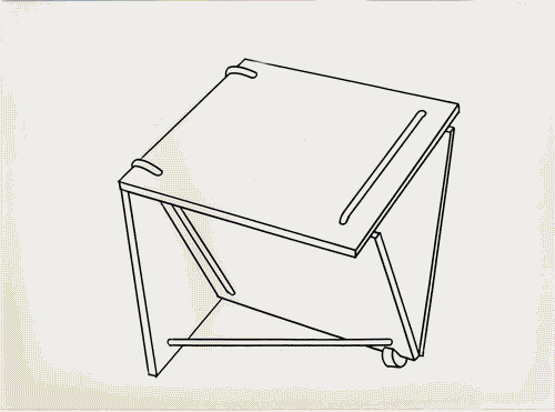 Image for XVI Triennale - Terzo ciclo - La sistemazione del design - L'interno dopo la forma dell'utile (concorso) - Disegno di Battista Luraschi