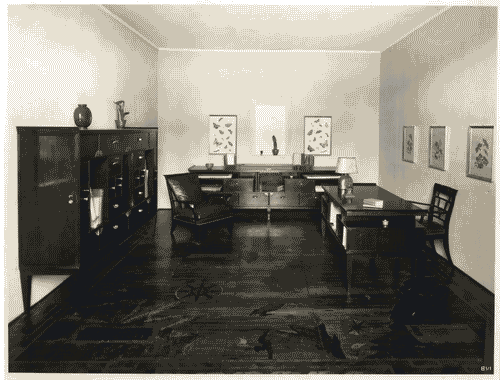 Image for IV Triennale - Mostre estere - Brasile - Mobili da studio in legno jacarandà da Bahia disegno di Tomaso Buzzi