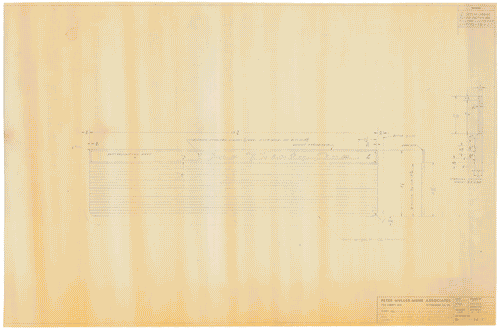 Image for Mostra internazionale dell'Industrial Design. Progetto frigorifero tipo Custom della Westinghouse. Particolare sportello frezeer. Annotazioni manoscritte