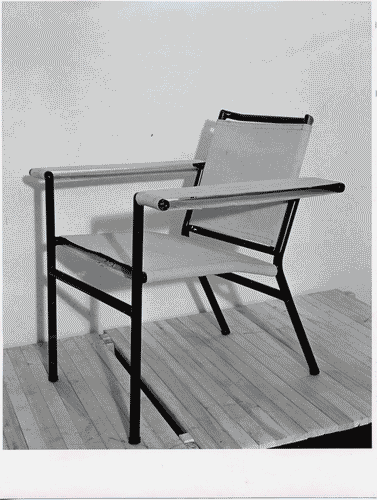 Image for VIII Triennale - Arredamento - Prima parte. Mobili singoli suddivisi per funzione - Poltroncina in tubo metallico e tela - Luciano Canella