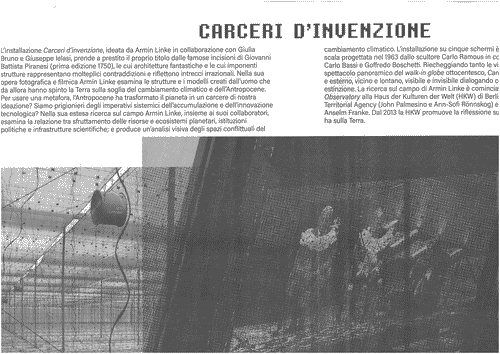 Image for Pieghevole "Carceri d'invenzione", padiglione della Germania