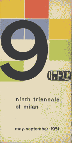Image for Pieghevole della IX Triennale di Milano