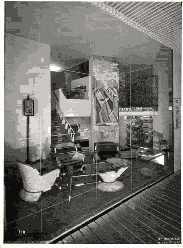 Image for IX Triennale - Abitazione - Alloggio n. 8: interno di casa per vacanze - Renato G. Angeli - Ico Parisi - Gianni Saibene